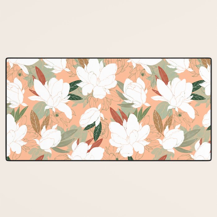 Big floral blossoms PF24 Desk Mat Gallery Image 3