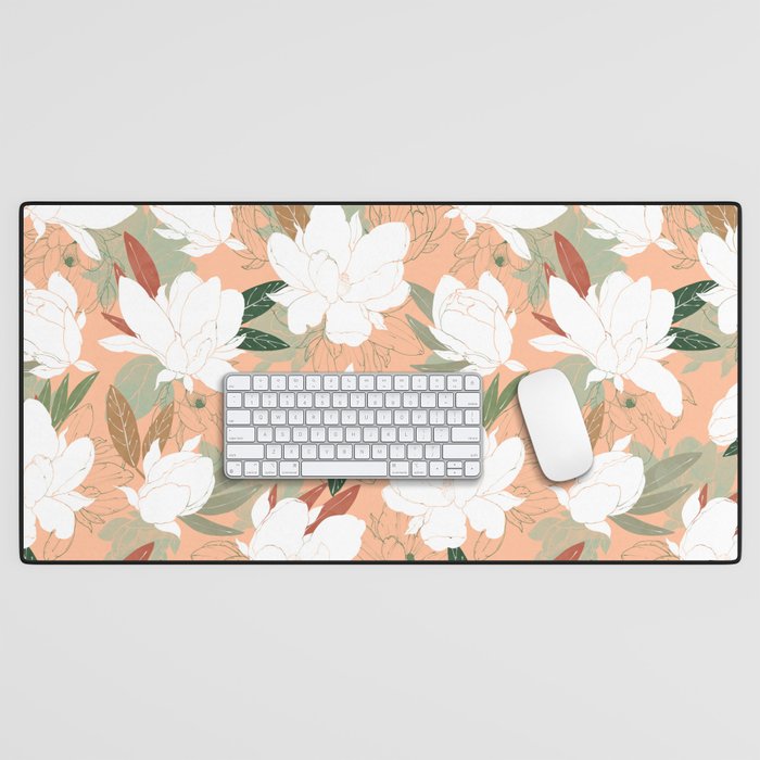 Big floral blossoms PF24 Desk Mat Gallery Image 1