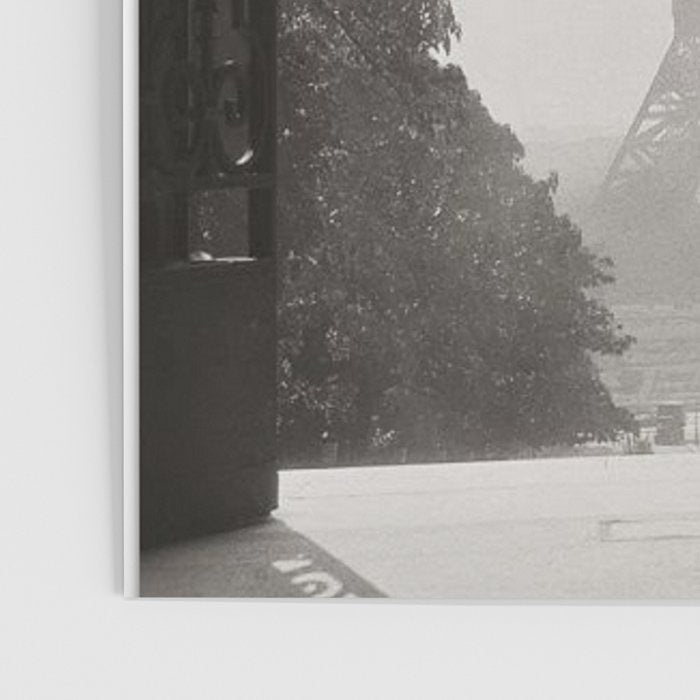 1920 Woman at the Gate, Eiffel Tower black and white photography / jazz age black & white photograph Poster Gallery Image 3