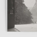 1920 Woman at the Gate, Eiffel Tower black and white photography / jazz age black & white photograph Poster Gallery Image 3