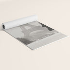 1920 Woman at the Gate, Eiffel Tower black and white photography / jazz age black & white photograph Yoga Mat Gallery Image 2