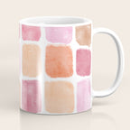 Watercolor Grid Pattern in Warm Pastels Coffee Mug Gallery Image 1