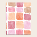 Watercolor Grid Pattern in Warm Pastels Notebook Gallery Image 4