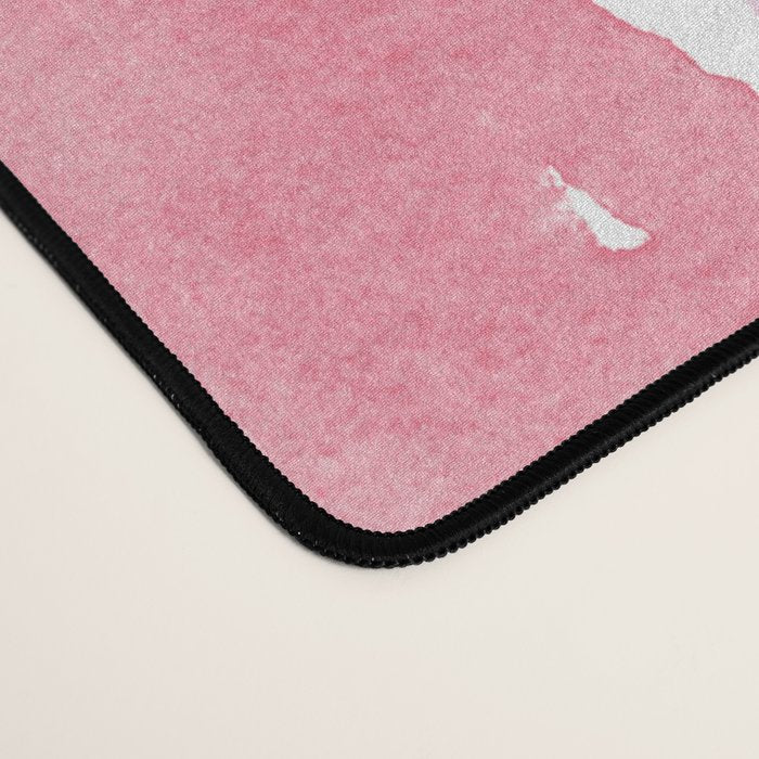 Watercolor Grid Pattern in Warm Pastels Desk Mat Gallery Image 4