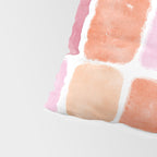 Watercolor Grid Pattern in Warm Pastels Pillow Sham Gallery Image 4