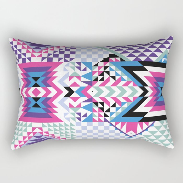 MB2 Tribal geometric Rectangular Pillow Gallery Image 2