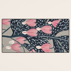 Bleeding Heart Flower Drawing Desk Mat Gallery Image 3
