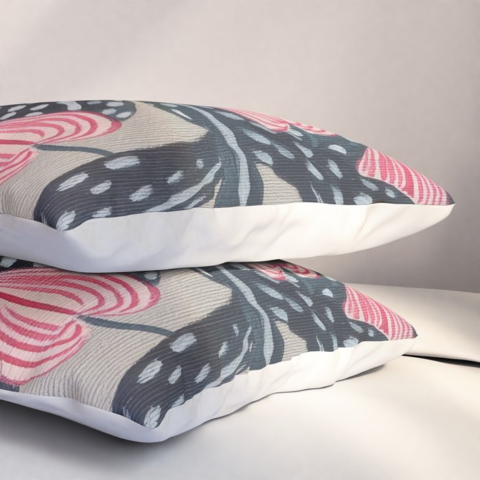 Bleeding Heart Flower Drawing Pillow Sham Gallery Image 3