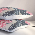 Bleeding Heart Flower Drawing Pillow Sham Gallery Image 3