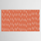 Boho, Raindrops Pattern in Terracotta Tablecloth Gallery Image 2