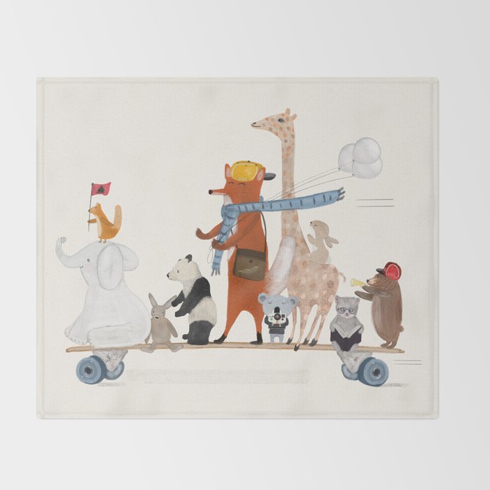 the long board Throw Blanket Gallery Image 2