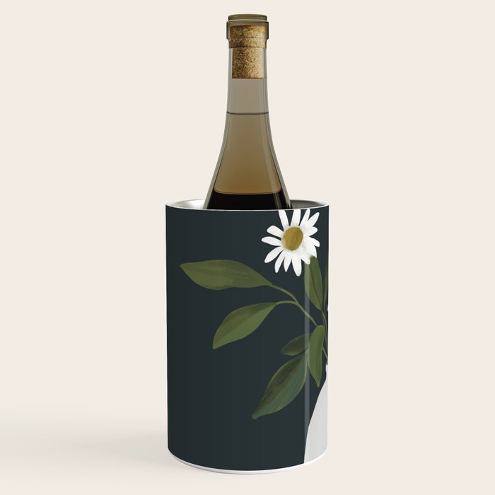 Minimalist Daisy Flowers 2 Wine Chiller Gallery Image 2