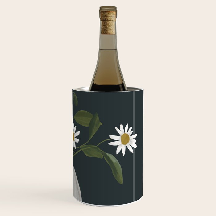 Minimalist Daisy Flowers 2 Wine Chiller Gallery Image 3