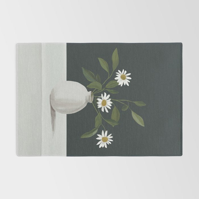 Minimalist Daisy Flowers 2 Rug Gallery Image 2