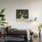 Minimalist Daisy Flowers 2 Wood Wall Art Gallery Image 2
