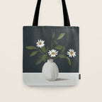 Minimalist Daisy Flowers 2 Tote Bag Gallery Image 1
