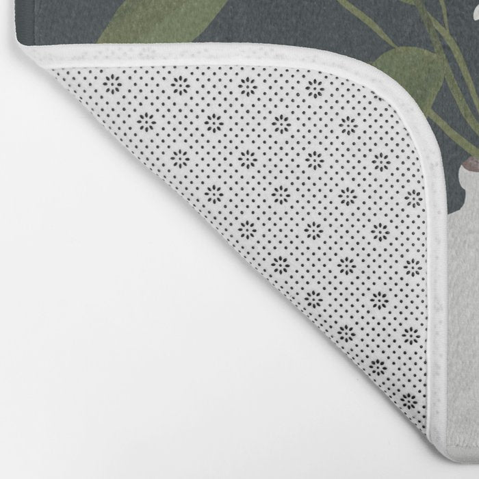 Minimalist Daisy Flowers 2 Bath Mat Gallery Image 2