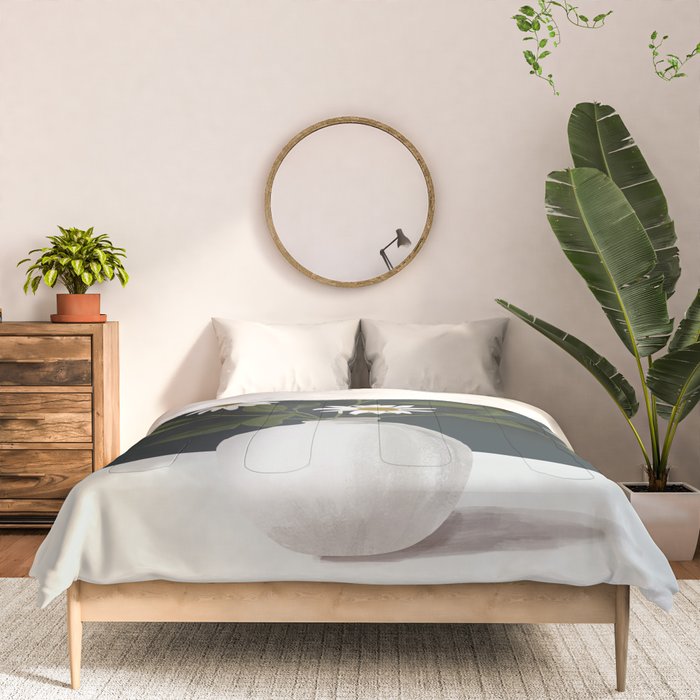 Minimalist Daisy Flowers 2 Comforter Gallery Image 3