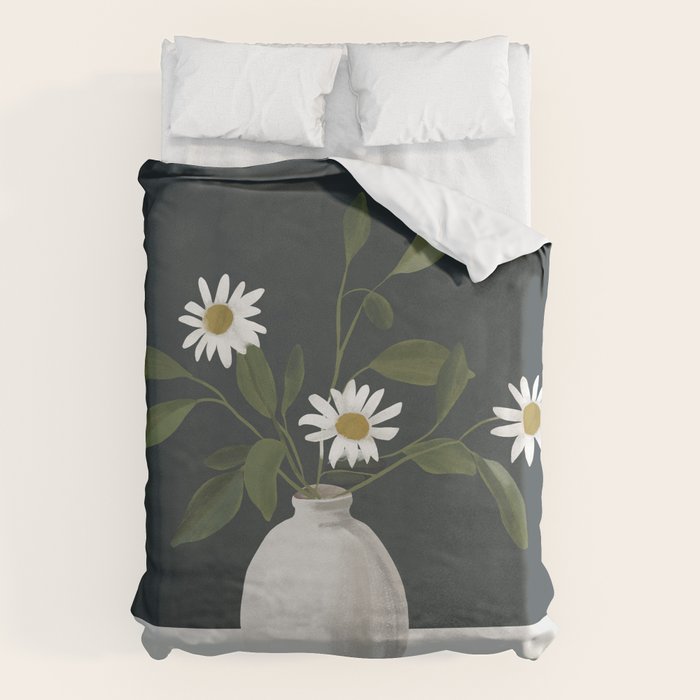 Minimalist Daisy Flowers 2 Duvet Cover Gallery Image 6