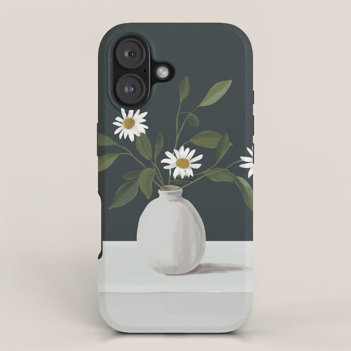 Minimalist Daisy Flowers 2 iPhone Case Gallery Image 1
