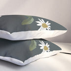 Minimalist Daisy Flowers 2 Pillow Sham Gallery Image 3
