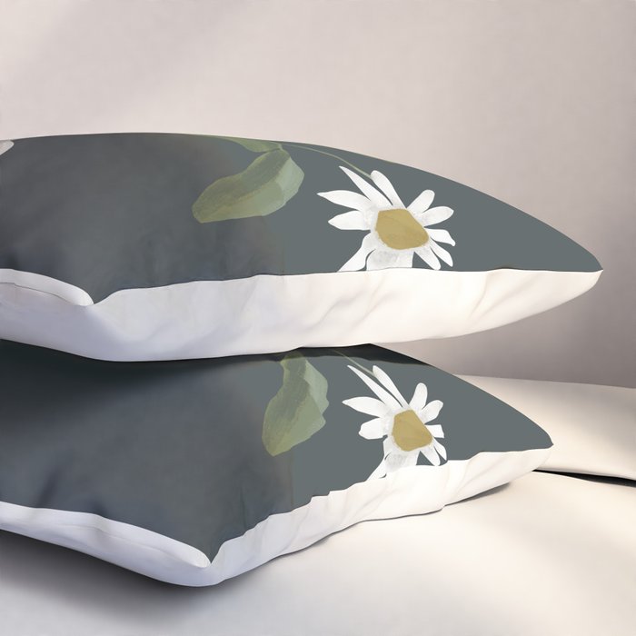 Minimalist Daisy Flowers 2 Pillow Sham Gallery Image 3
