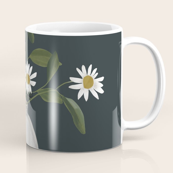 Minimalist Daisy Flowers 2 Coffee Mug Gallery Image 1