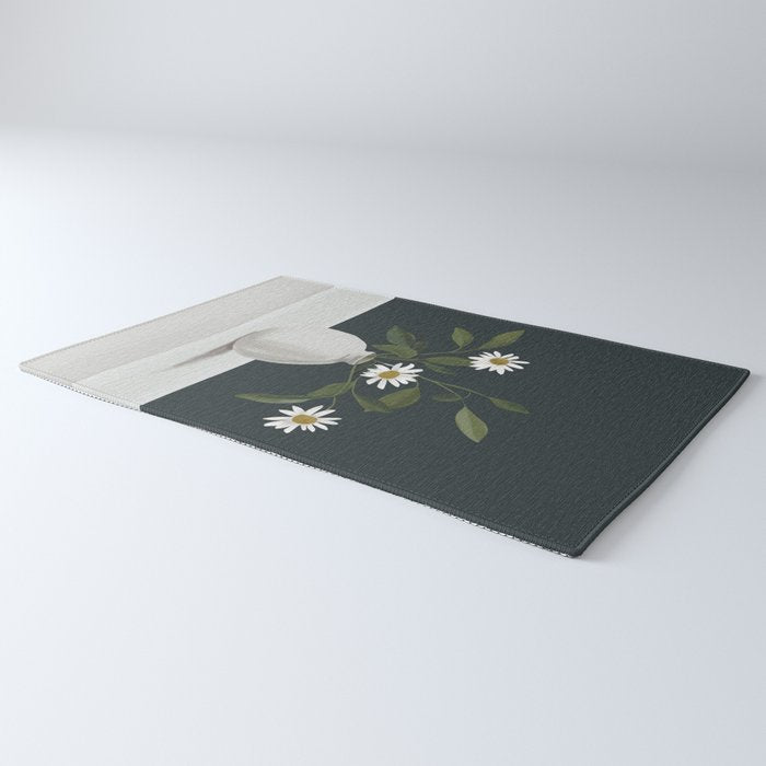 Minimalist Daisy Flowers 2 Rug Gallery Image 3