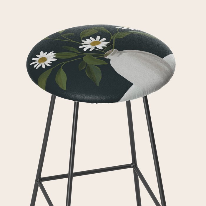 Minimalist Daisy Flowers 2 Stool Gallery Image 2