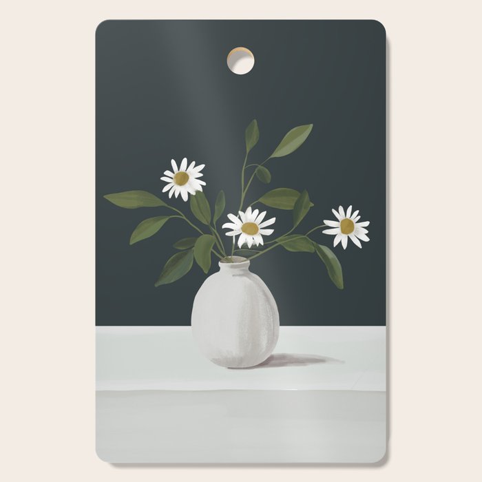 Minimalist Daisy Flowers 2 Cutting Board Gallery Image 1