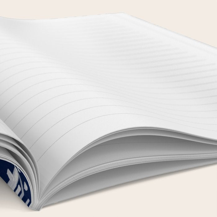 Mystic Eyes - White on Navy Notebook Gallery Image 2