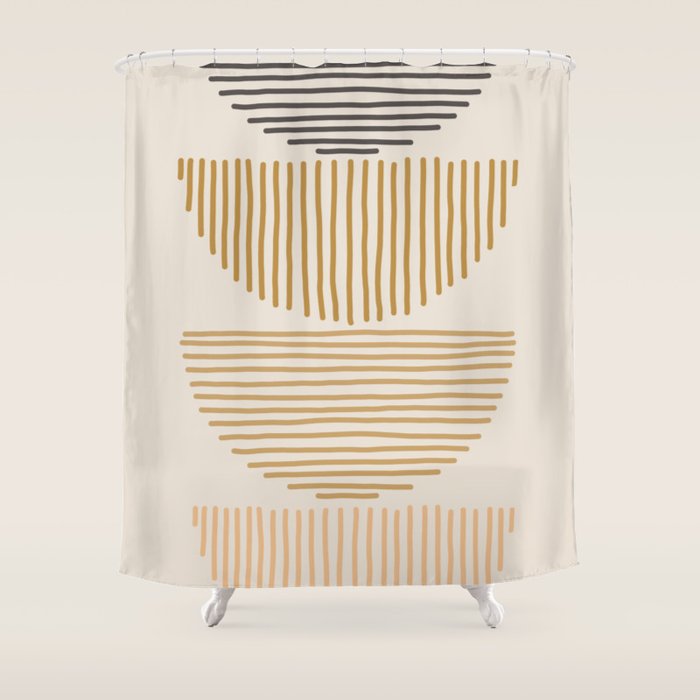 stacks Shower Curtain Gallery Image 1