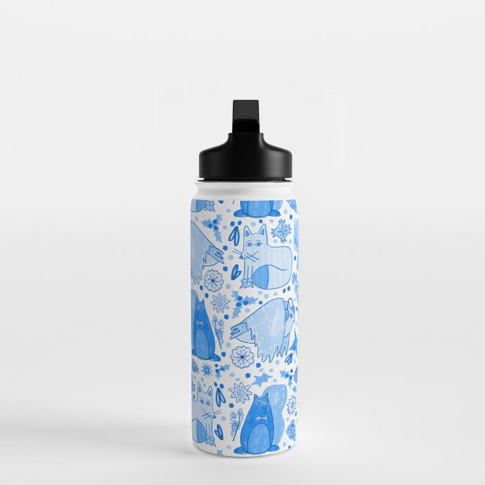Winter Forest Woodland Animals in Blue Water Bottle Gallery Image 3