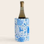Winter Forest Woodland Animals in Blue Wine Chiller Gallery Image 3