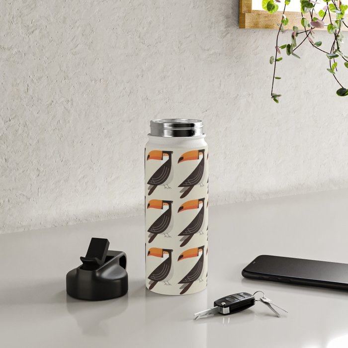 Whimsy Toucan Water Bottle Gallery Image 4