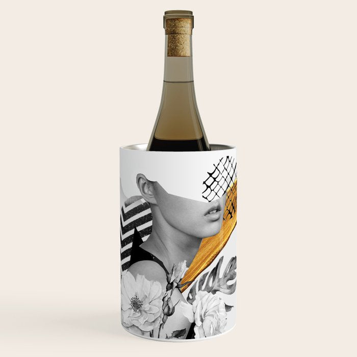 collage art (girl) Wine Chiller Gallery Image 1
