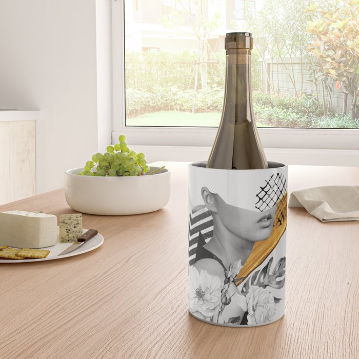 collage art (girl) Wine Chiller Gallery Image 4