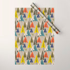 Multicolor Pines Wrapping Paper Gallery Image 1