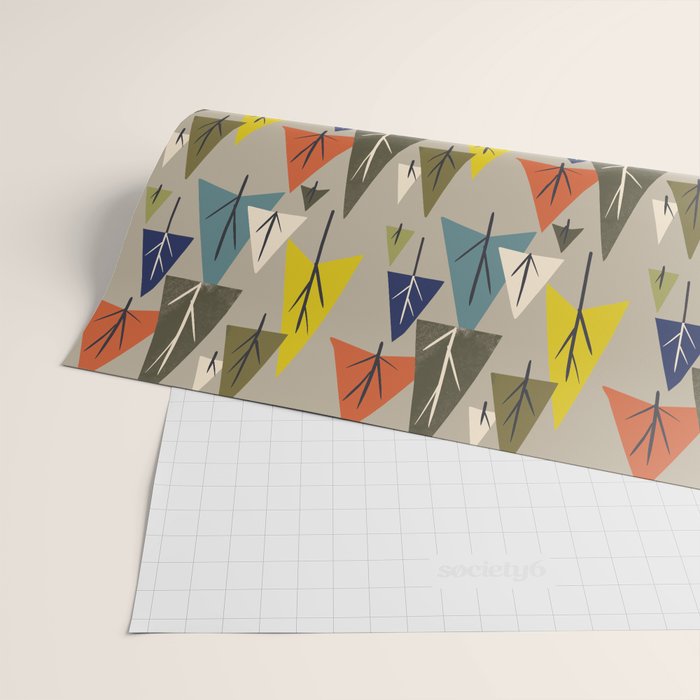 Multicolor Pines Wrapping Paper Gallery Image 2