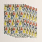 Multicolor Pines Wrapping Paper Gallery Image 3