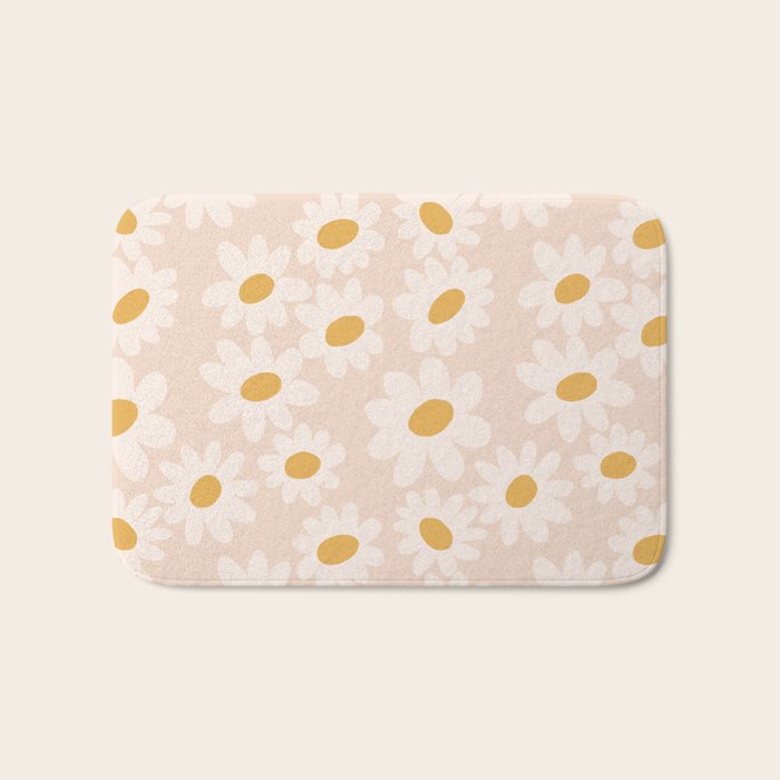 Soft daisies Bath Mat Gallery Image 1