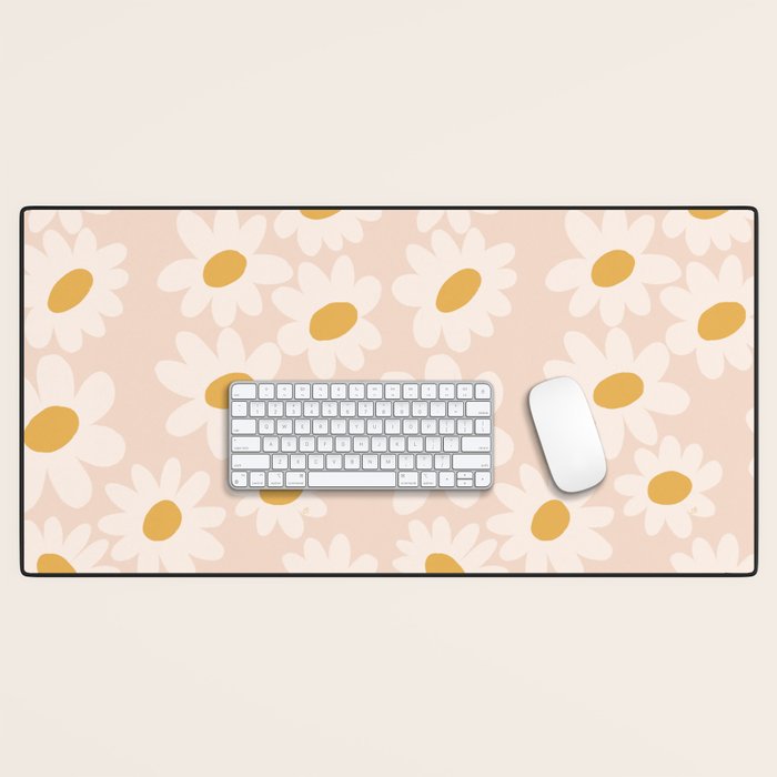 Soft daisies Desk Mat Gallery Image 1