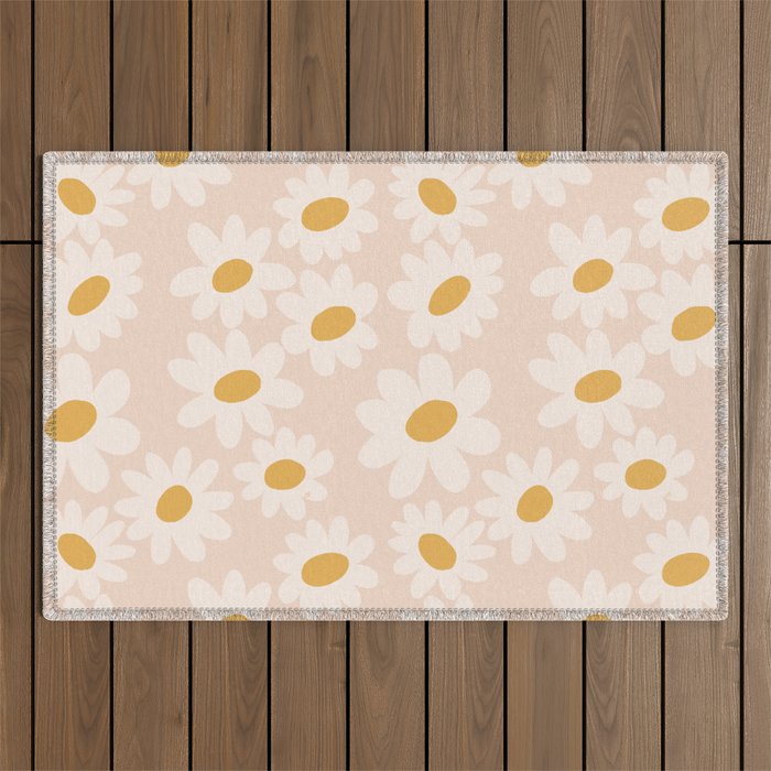 Soft daisies Outdoor Rug Gallery Image 1