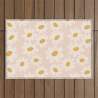 Soft daisies Outdoor Rug Gallery Image 1