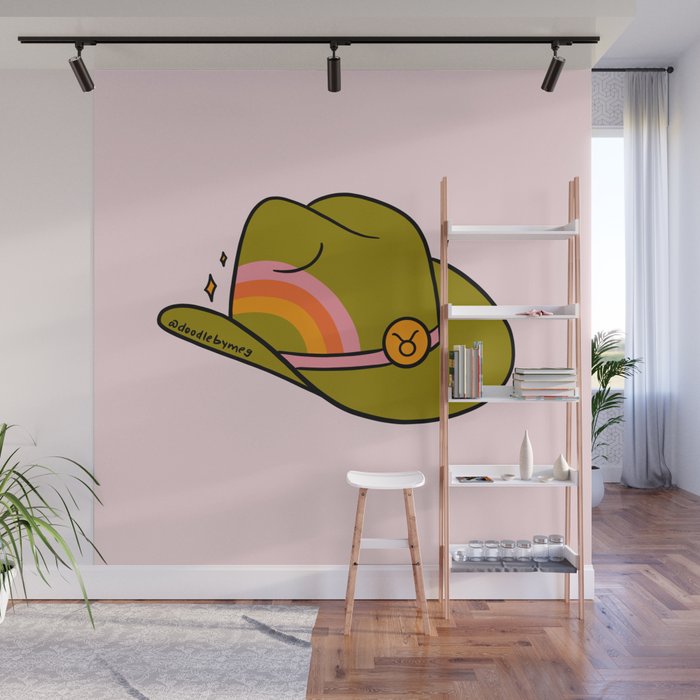Taurus Cowboy Hat Wall Mural Gallery Image 1
