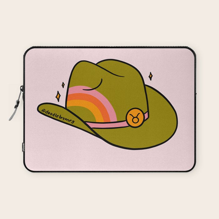 Taurus Cowboy Hat Laptop Sleeve Gallery Image 1