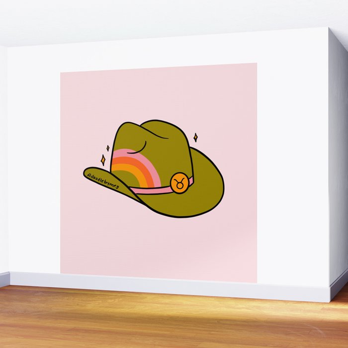 Taurus Cowboy Hat Wall Mural Gallery Image 2