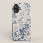 Jean Baptiste Pillement Chinoiserie Toile de Jouy iPhone Case Gallery Image 1