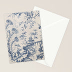 Jean Baptiste Pillement Chinoiserie Toile de Jouy Stationery Card Gallery Image 2