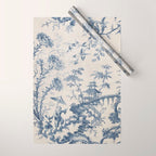Jean Baptiste Pillement Chinoiserie Toile de Jouy Wrapping Paper Gallery Image 1